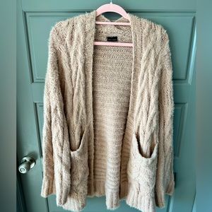 Dusty Pink Oversized Knit Cardigan